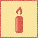 candle christmas icon